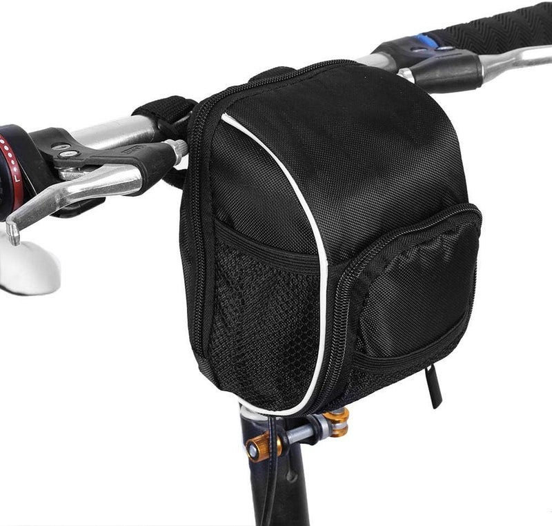 woobles Multifunctional Bike Frame Bag, Stylish Quick Release Bicycle Cycling Front Tube Handlebar Bag Pouch Black - Image 5